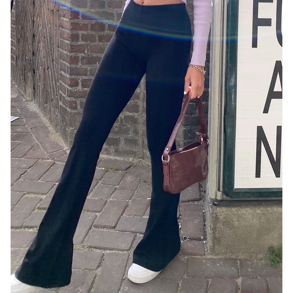 SOLD NWT Subdued Black Wide Leg Pants - Picture 3 of 3